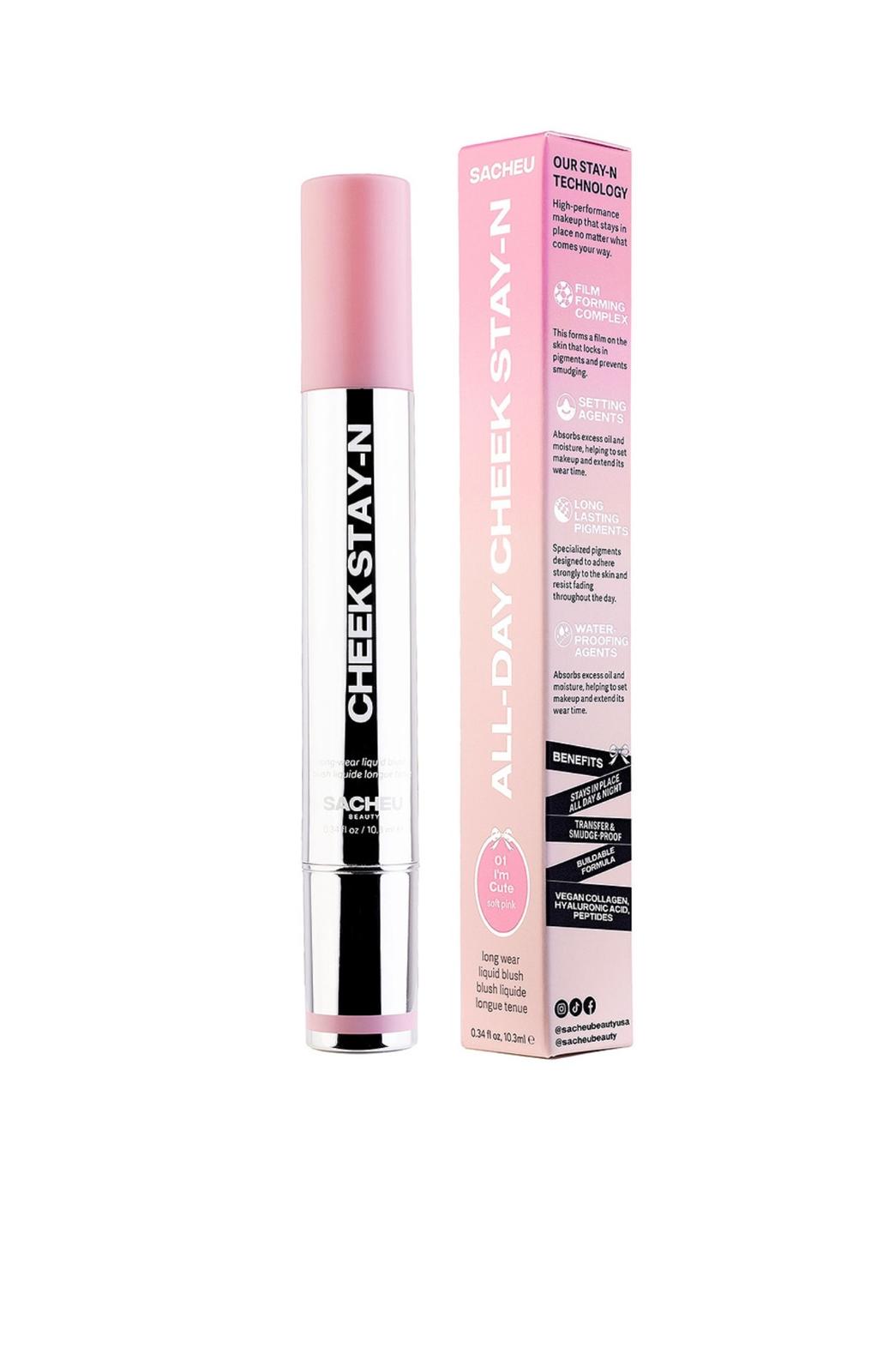 Sacheu Cheek Stay-n All Day Liquid Blush in 01 I`m Cute